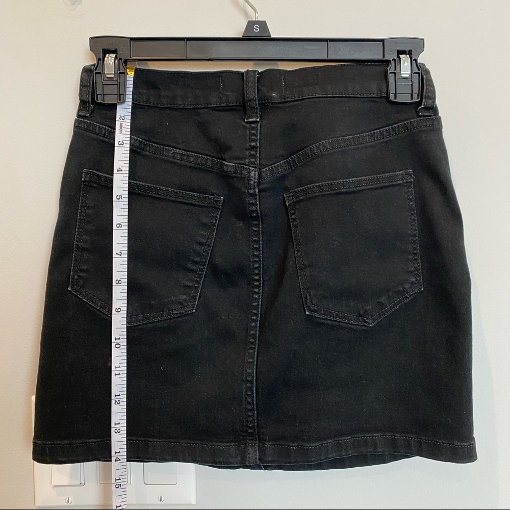 We the Free Black Denim Skirt - Picture 5 of 6